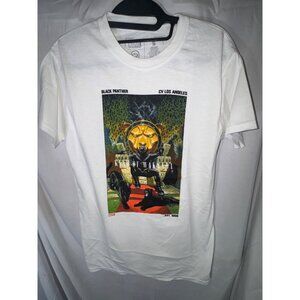 Marvel Black Panther King of Wakanda Men's White T-Shirt, Size S, NWOT